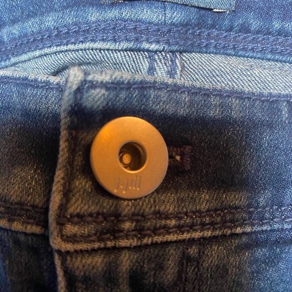 J Jill Denim Kick Flare Ankle Raw Hem Jeans size 8p - Picture 11 of 13